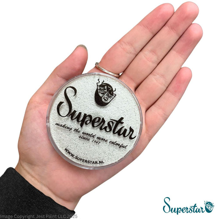 Superstar Face Paint | Silver White w/ Glitter Shimmer 065 - 45gr