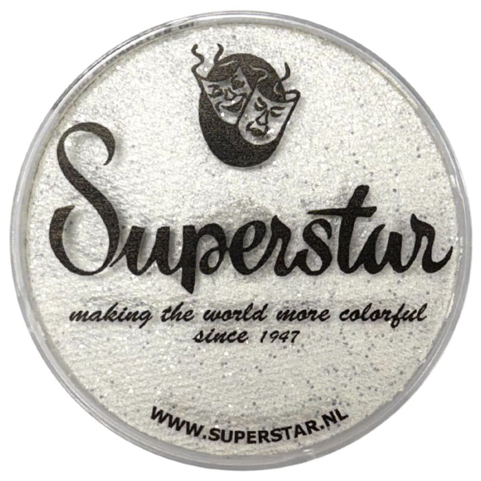 Superstar Face Paint | Silver White w/ Glitter Shimmer 065 - 45gr