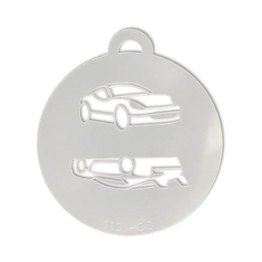 Ooh! Face Painting Stencil | Sports Car Flip (C15)