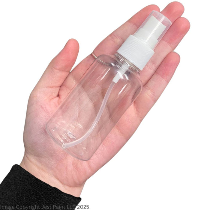 Spray Bottle - Atomiser Water Bottle with WHITE Light Misting Spray Cap - 2oz