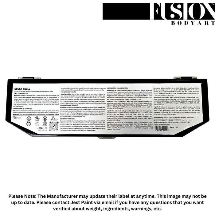 Fusion Body Art  | Face Painting Palette - Sugar Skull