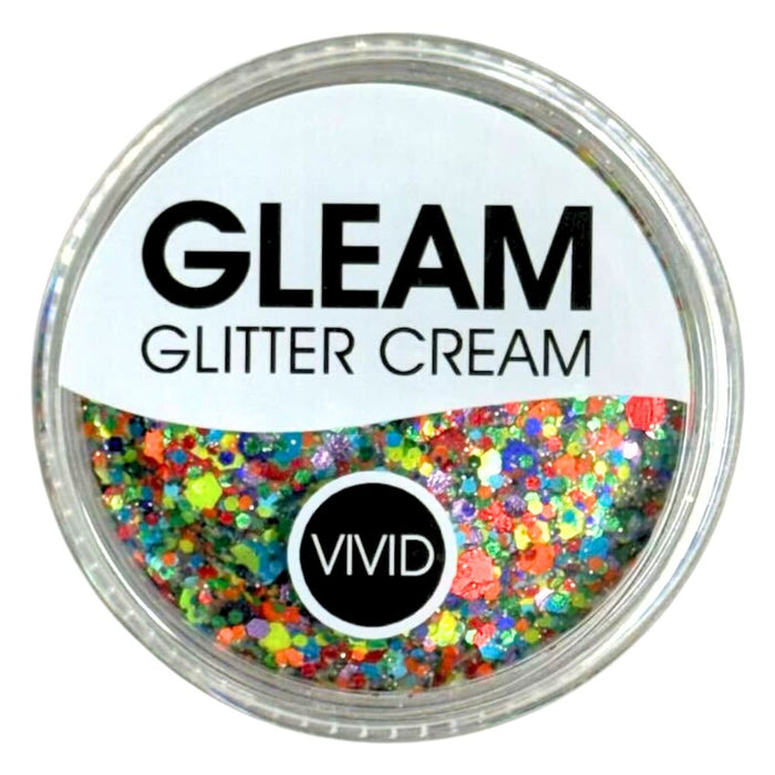 VIVID Glitter |  GLEAM Glitter Cream | Large SUMMER RAINBOW (30gr)