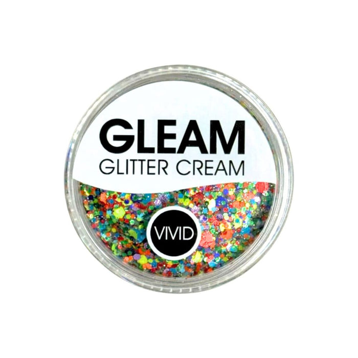 VIVID Glitter |  GLEAM Glitter Cream | Small SUMMER RAINBOW (10gr)