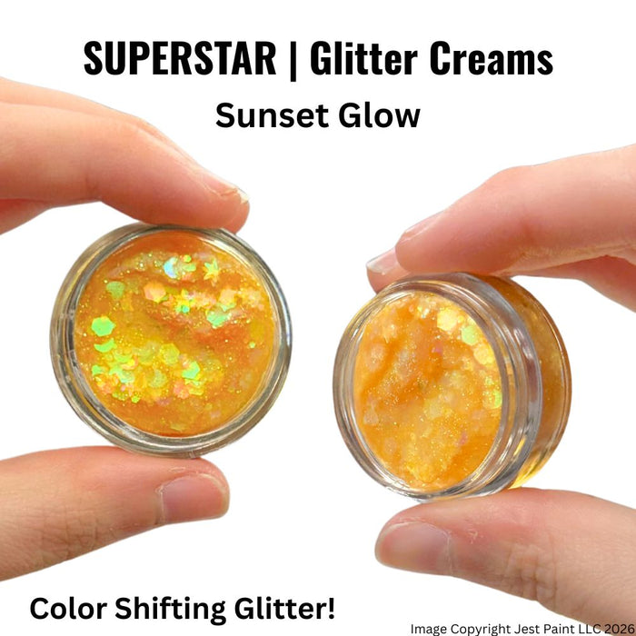 Superstar | Chunky Glitter Cream - Sunset Glow (10gr Jar)