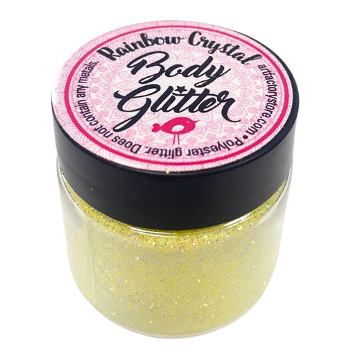 Art Factory | Rainbow Crystal Body Glitter - Sunshine Yellow (1oz jar)