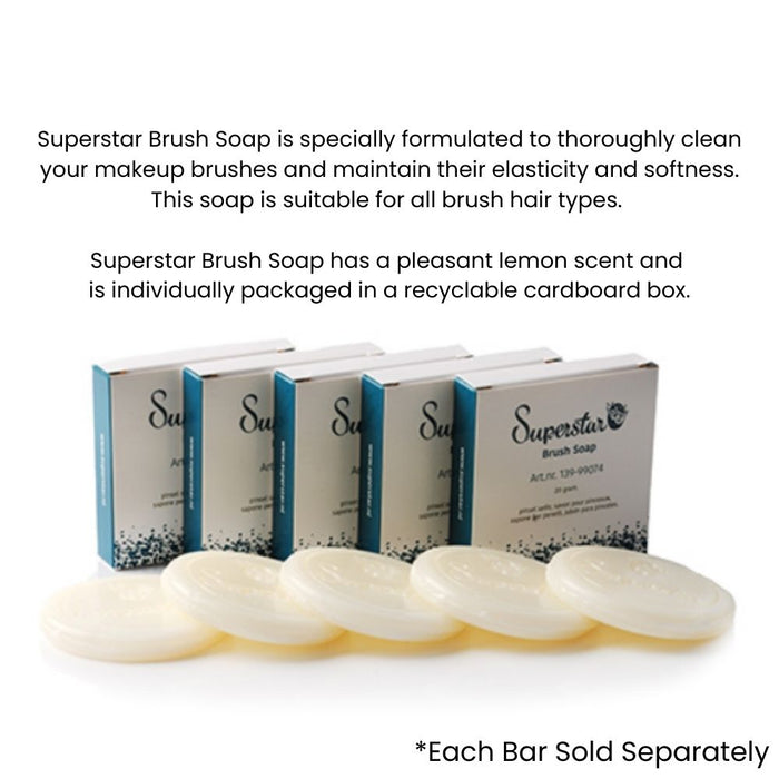 SUPERSTAR | Small Travel Size Brush Soap - 20gr