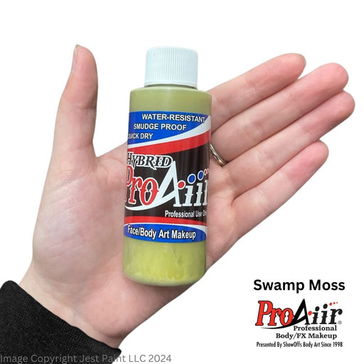 ProAiir Alcohol Based Hybrid Airbrush Body Paint 2oz - SWAMP MOSS / Zombie