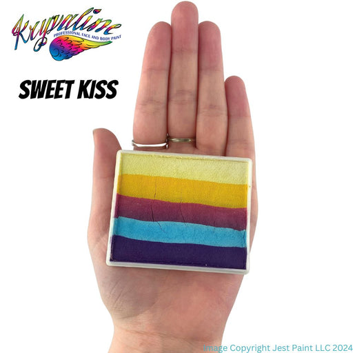 Kryvaline Face Paint Split Cake (Regular Line) - Large Sweet Kiss (Long Strips) 50gr