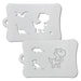 Ooh! Face Painting Stencil  | 2pc Set - Happy T-Rex and More! (T38)