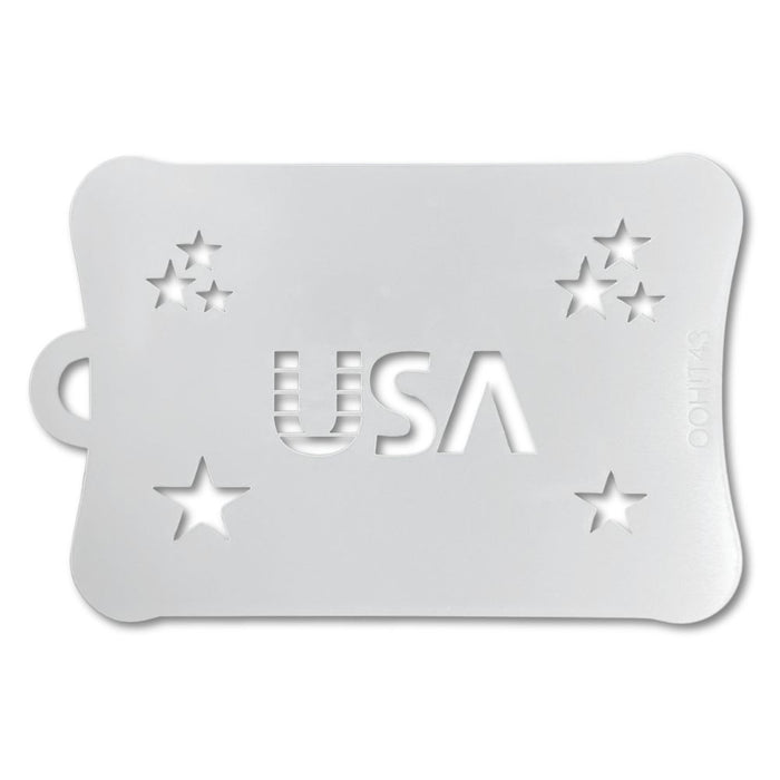 Ooh! Face Painting Stencil | USA Patriotic (T43)