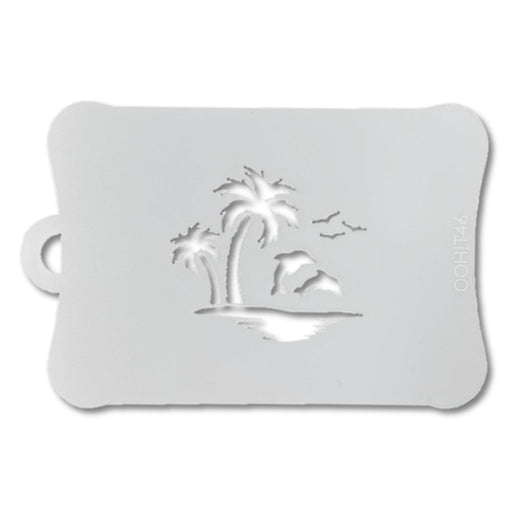 Ooh! Face Painting Stencil | Dolphin Sunset (T46)