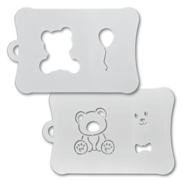 Ooh! Face Painting Stencil Set | Teddy Bear (T56) - While Supplies Last!