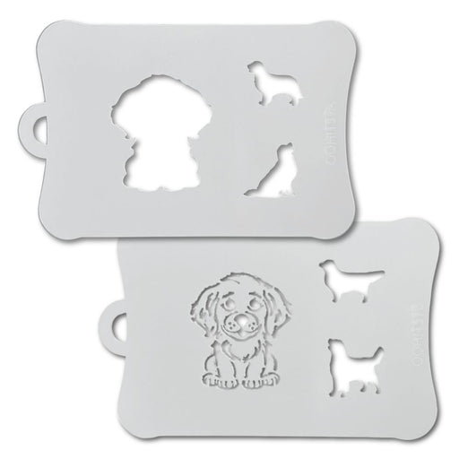 Ooh! Face Painting Stencil  | 2pc Set -  Golden Retriever (T59) - While Supplies Last!