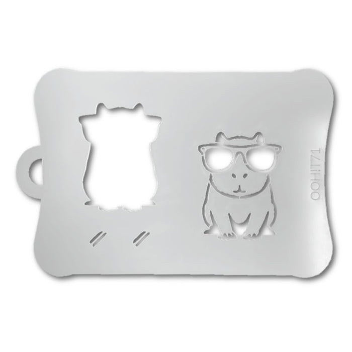 Ooh! Face Painting Stencil | Cool Capybara (T71)