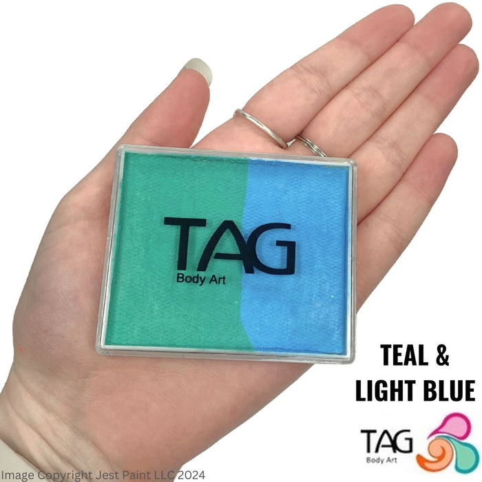TAG Face Paint Split - Teal and Light Blue 50gr  #4