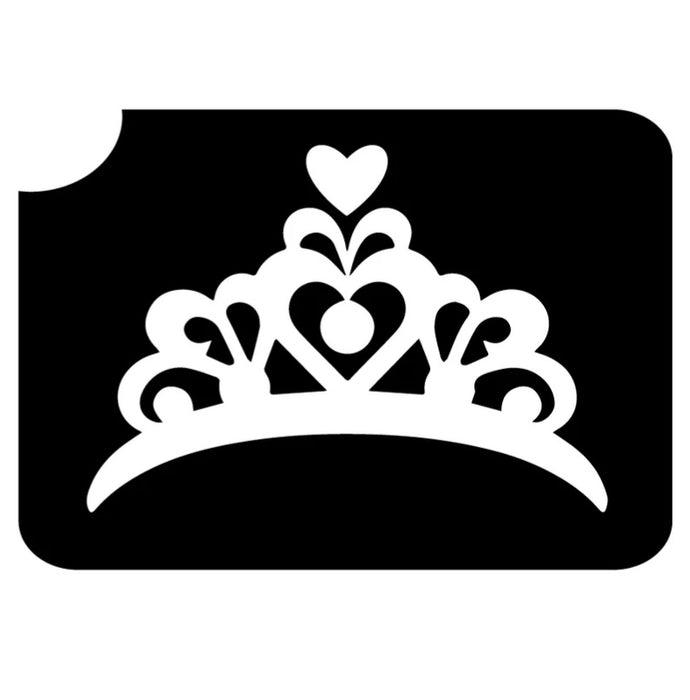Art Factory | Glitter Tattoo Stencil - 402-Tiara - 5 Pack   #201