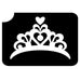 Art Factory | Glitter Tattoo Stencil - 402-Tiara - 5 Pack   #201