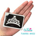 Art Factory | Glitter Tattoo Stencil - 402-Tiara - 5 Pack   #201