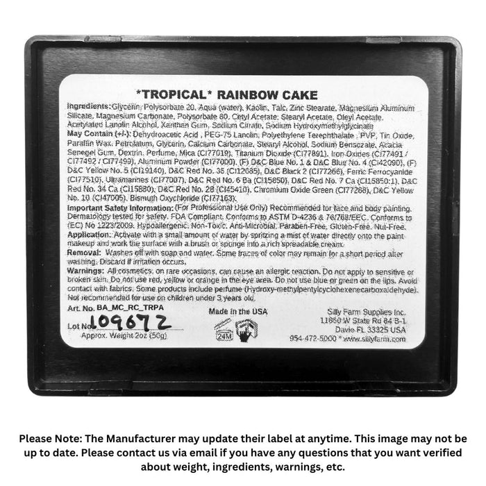 Silly Farm Rainbow Cake - New Version! - TROPICAL 45gr