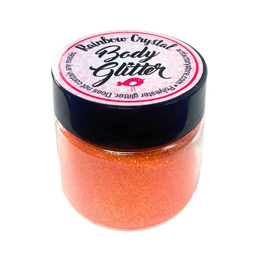 Art Factory | Rainbow Crystal Body Glitter - UV Outrageous Orange (1oz jar)