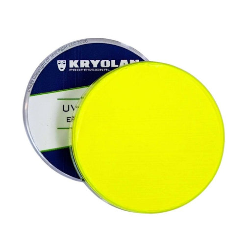 Kryolan Aquacolor | Original Neon UV YELLOW - 8 ml (SFX - Non Cosmetic)