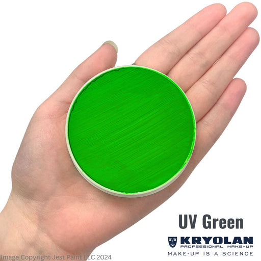 Kryolan Aquacolor | Original Neon UV GREEN - 15ml (SFX - Non Cosmetic)