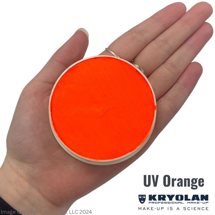 Kryolan Aquacolor | Original Neon UV ORANGE - 15ml (SFX - Non Cosmetic)