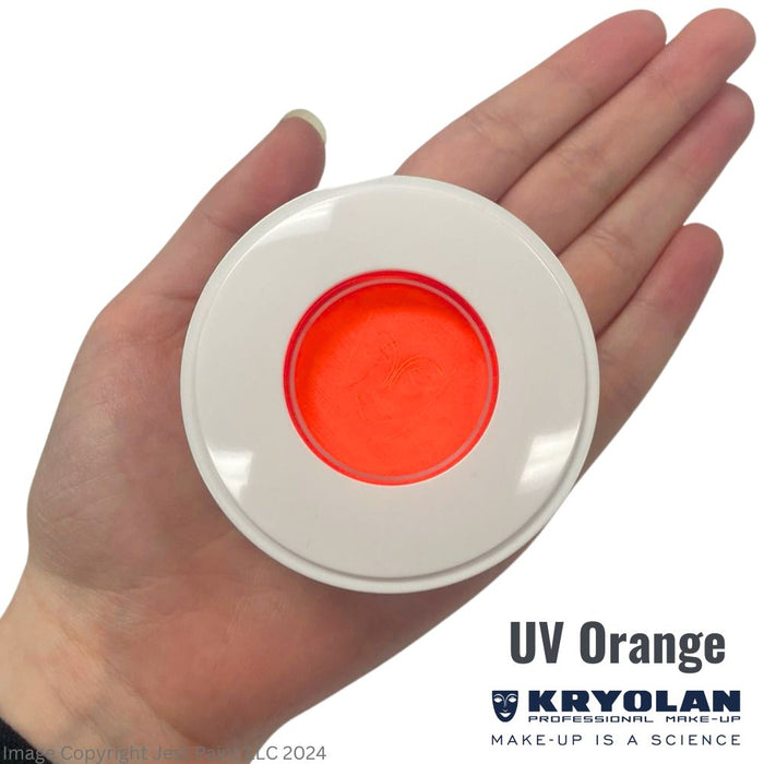 Kryolan Aquacolor | Original Neon UV ORANGE - 15ml (SFX - Non Cosmetic)