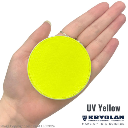 Kryolan Aquacolor | Original Neon UV YELLOW - 15 ml (SFX - Non Cosmetic)