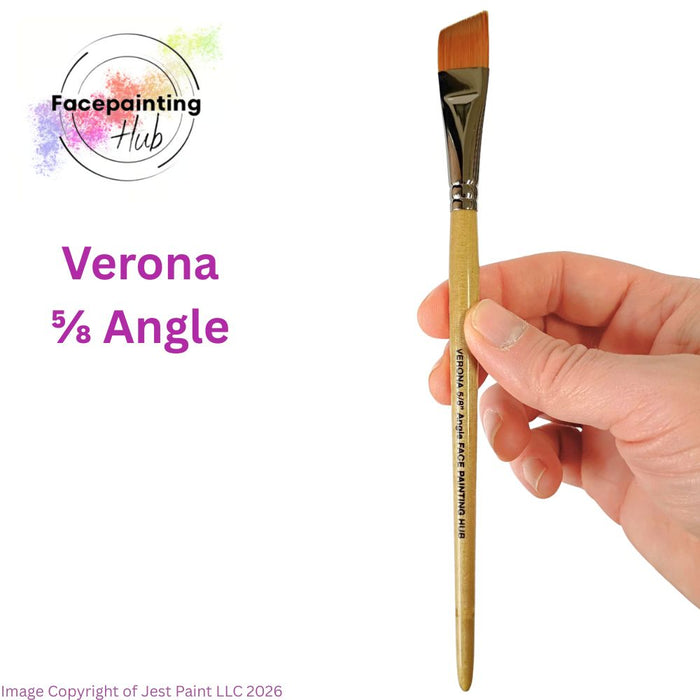 Face Painting Hub  | Face Painting Brush -  VERONA - 5/8" Angle