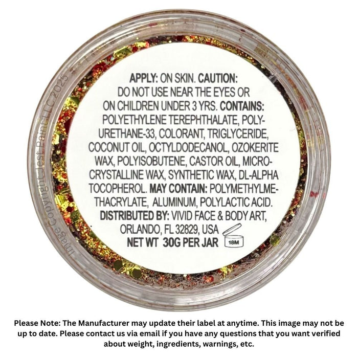 VIVID Glitter |  GLEAM Glitter Cream | Large VICTORIOUS (30gr)