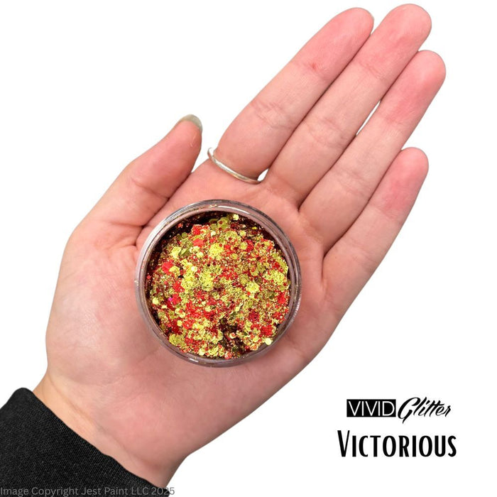 VIVID Glitter |  GLEAM Glitter Cream | Large VICTORIOUS (30gr)