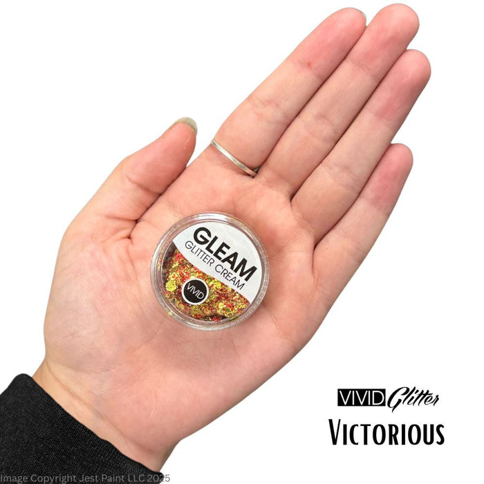VIVID Glitter |  GLEAM Glitter Cream | Small VICTORIOUS (10gr)