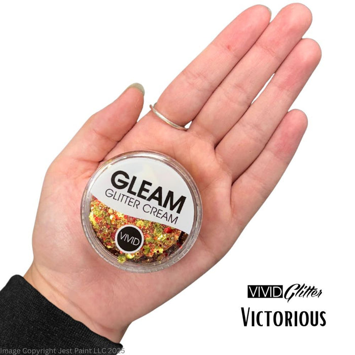 VIVID Glitter |  GLEAM Glitter Cream | Large VICTORIOUS (30gr)