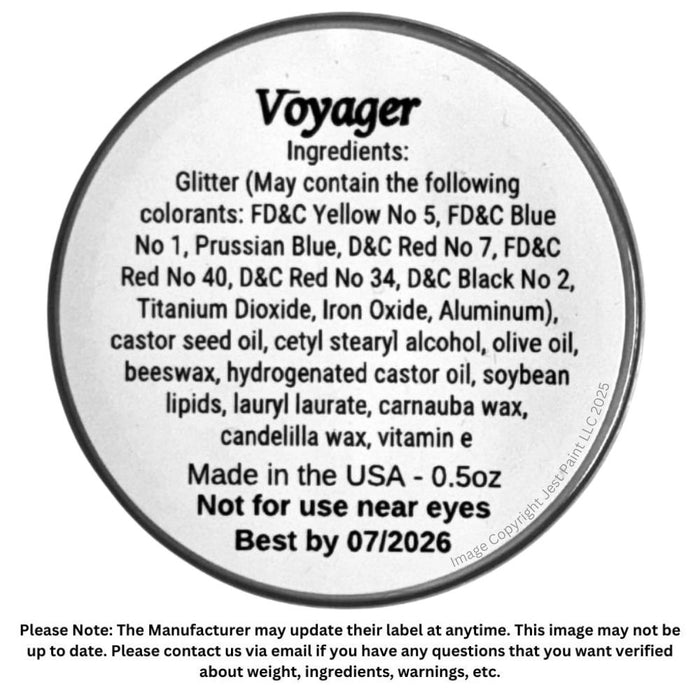 Amerikan Body Art | CHUNKY Glitter Creme - New Formula - VOYAGER - .5oz