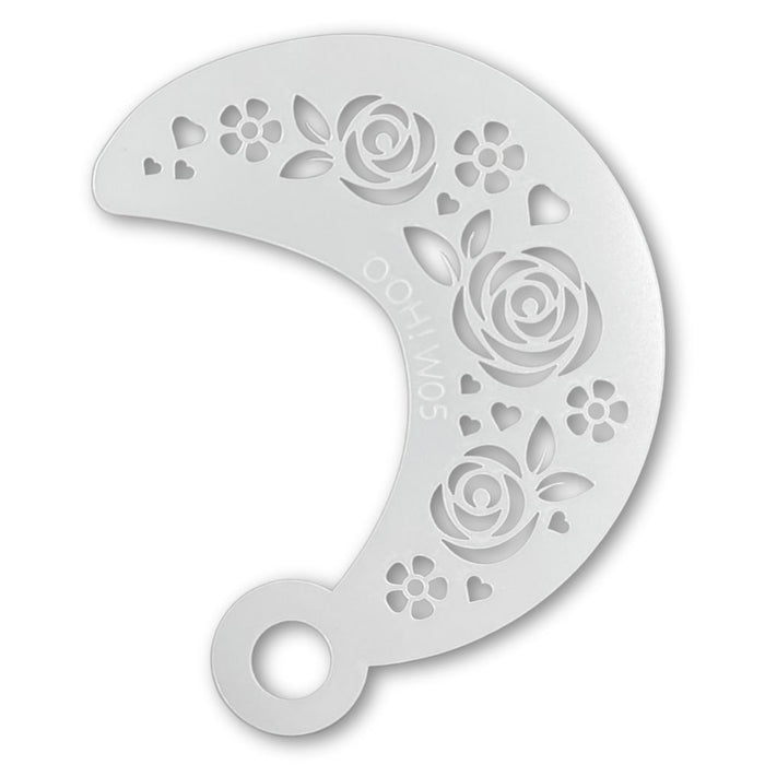 Ooh! Face Painting Stencil | Tribal Rose Wrap (W05)