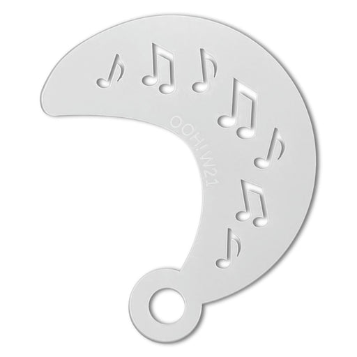 Ooh! Face Painting Stencil | Music Notes Wrap (W21)