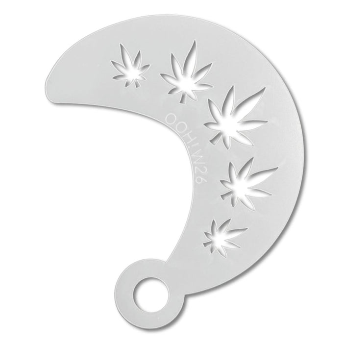 Ooh! Face Painting Stencil | Marijuana Leaves Wrap (W26)