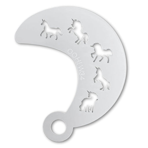 Ooh! Face Painting Stencil | Unicorn Wrap (W34)