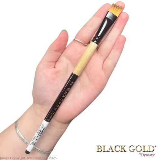 Black Gold Dynasty Face Painting Brush - Wave Angle (5/8") (206WVA)