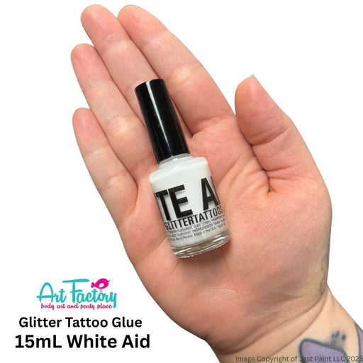 Glitter Tattoo Glue - WHITE AID - 15ml Bottle  #9