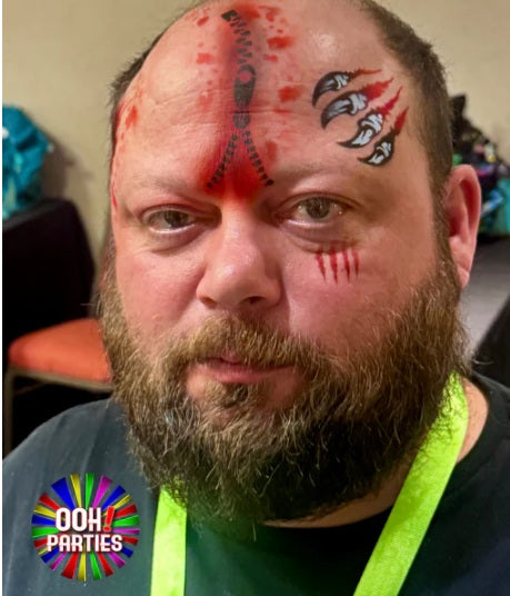 Ooh! Face Painting Stencil | Zipper (BO2)