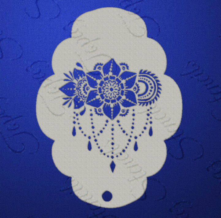 Topaz Stencils Face Painting Stencil Henna Arm Design (0346) — Jest