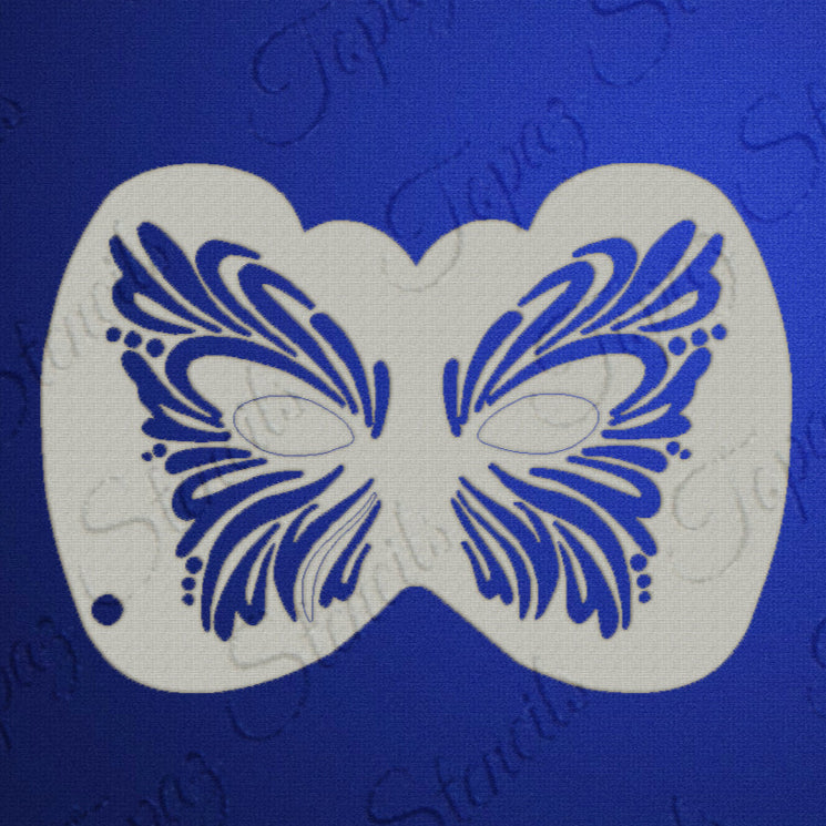 Topaz Stencils Face Painting Stencil Butterfly Flutter Eyes (0358