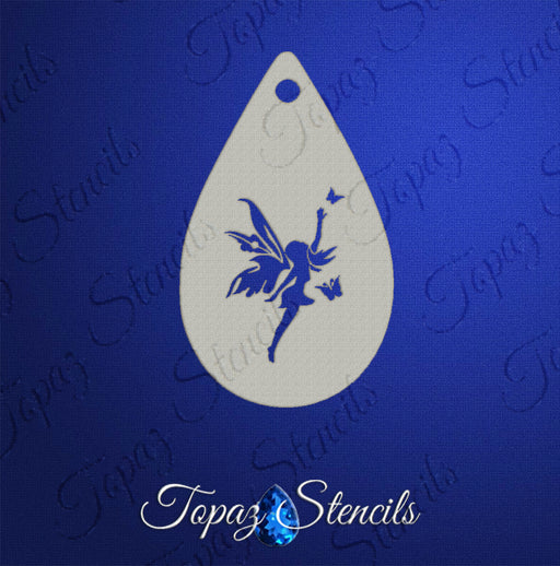 Topaz Stencils | Face Painting Stencil - Butterfly Fairy (0868)