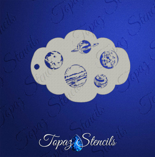 Topaz Stencils | Face Painting Stencil - Planets (01280)