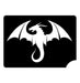 Art Factory | Glitter Tattoo Stencil - (141)  Winged Dragon  - 5 Pack -  #4