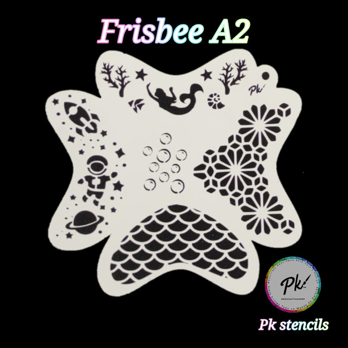 PK | FRISBEE Face Painting Stencil - New Mylar - Mermaids and Space - A2
