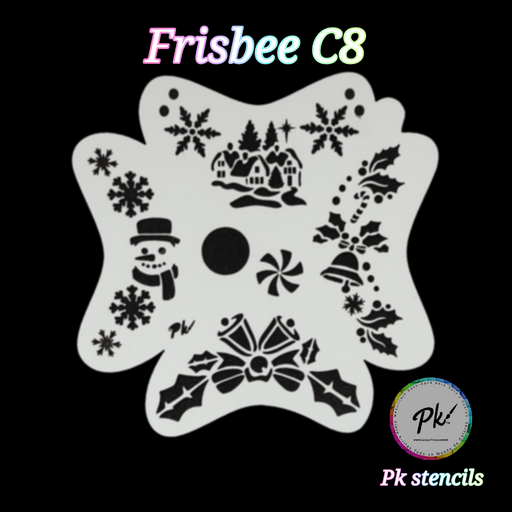 PK | FRISBEE Face Painting Stencil - NEW Mylar - Mermaids and Unicorns - C5