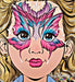Silly Farm | Paint Arty Brush Cake 28gr - EZ (Easy) Strokes by Susy Amaro - Flamingo Pink #45 (SFX - Non Cosmetic)
